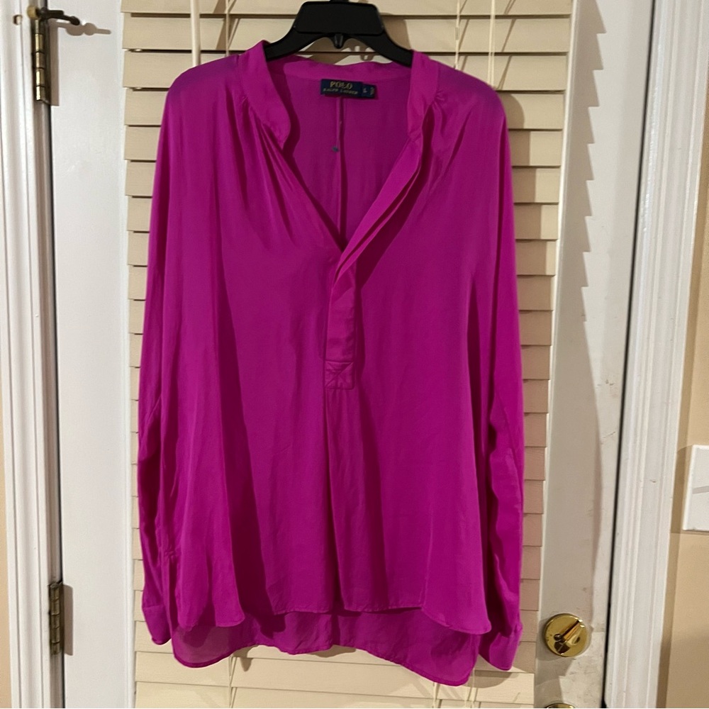 Ralph Lauren Women's Fuchsia Blouse